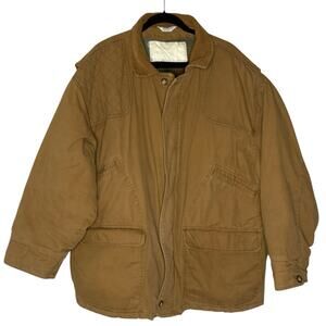 VTG 80s 90s Rothschild Canvas Barn Chore Field Coat Workwear Brown Size 2XB